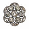 Bouton géorgien en argent serti de 25 diamants 58 Facettes 14095-0001