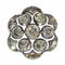 Bouton géorgien en argent serti de 25 diamants 58 Facettes 14095-0001