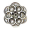 Bouton géorgien en argent serti de 25 diamants 58 Facettes 14095-0001
