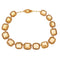Collier Collier géorgien en or jaune 18K et 15 citrines 58 Facettes 14171-0037