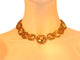 Collier Collier géorgien en or jaune 18K et 15 citrines 58 Facettes 14171-0037