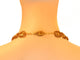 Collier Collier géorgien en or jaune 18K et 15 citrines 58 Facettes 14171-0037