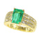 Bague 51 Kutchinsky - Bague de fiançailles en or jaune 18K émeraude 2,33 ct et diamants 58 Facettes 13262-0119