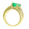 Bague 51 Kutchinsky - Bague de fiançailles en or jaune 18K émeraude 2,33 ct et diamants 58 Facettes 13262-0119