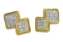 Boucles d'oreilles Boucheron - Boucles d’oreilles clips en or jaune 18K, platine et diamants 58 Facettes 16110-0082