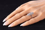 Bague 56 Bague vintage Art déco revival en platine et diamants 58 Facettes 16300-0191