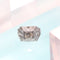 Bague 54 Bague de fiançailles Art déco en platine et diamants (vers 1930) 58 Facettes 16330-0222