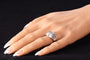 Bague 54 Bague de fiançailles Art déco en platine et diamants (vers 1930) 58 Facettes 16330-0222