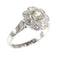 Bague 55 Bague de fiançailles vintage années 1950 en platine et diamants 58 Facettes 17185-0383