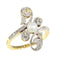 Bague 56 Belle Époque - Bague de fiançailles en or 18K bicolore, diamants et perle 58 Facettes 18054-0231