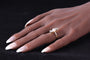 Bague 54 Bague de fiançailles Belle Époque 1915 en or 18K et diamants 58 Facettes 18256-0130