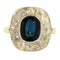 Bague 51 Bague vintage - Saphir et diamants en or jaune 18K 58 Facettes 18351-0023