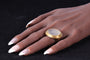Bague 56 Bague sceau classique du XVIIIe siècle en or jaune, intaille agate 58 Facettes 19087-0061