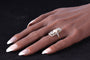 Bague 56 Belle Époque/Art déco - Bague de fiançailles en or jaune 18K, platine, diamants et perle 58 Facettes 19225-0098