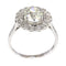 Bague 54 Bague Art déco en platine avec 17 diamants (env. 1,67 ct) 58 Facettes 19157-0036