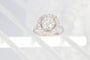 Bague 54 Bague Art déco en platine avec 17 diamants (env. 1,67 ct) 58 Facettes 19157-0036
