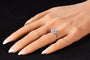 Bague 54 Bague Art déco en platine avec 17 diamants (env. 1,67 ct) 58 Facettes 19157-0036
