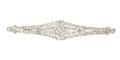 Broche Broche barrette Art déco en platine et diamants 58 Facettes 19309-0109