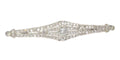 Broche Broche barrette Art déco en platine et diamants 58 Facettes 19309-0109