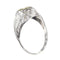 Bague 58 Bague vintage années 1950 en or blanc 18 K et diamants 58 Facettes 21028-0224