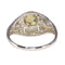 Bague 58 Bague vintage années 1950 en or blanc 18 K et diamants 58 Facettes 21028-0224