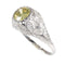 Bague 58 Bague vintage années 1950 en or blanc 18 K et diamants 58 Facettes 21028-0224
