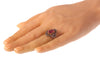 Bague 56 Bague vintage années 1930 en or rouge 18 ct, rubellite et diamants 58 Facettes 20296-0351