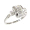 Bague 54 Bague vintage années 1950 Art déco en platine et diamants 58 Facettes 21042-0157