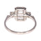 Bague 54 Bague vintage années 1950 Art déco en platine et diamants 58 Facettes 21042-0157