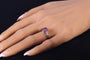 Bague 56 Bague de fiançailles vintage années 1960 en platine, rubellite et diamants 58 Facettes 21162-0447
