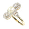 Bague 56 Bague Belle Époque vintage en or jaune 18K avec perle et diamants 58 Facettes 21146-0121