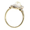 Bague 56 Bague Belle Époque vintage en or jaune 18K avec perle et diamants 58 Facettes 21146-0121