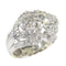 Bague 59 Bague vintage années 1950 en platine et diamants 3,44 ct 58 Facettes 21174-0487