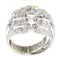 Bague 59 Bague vintage années 1950 en platine et diamants 3,44 ct 58 Facettes 21174-0487