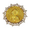 Broche Broche Belle Époque en or jaune 18K, platine, diamants et perles 58 Facettes 21295-0015