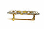 Broche Broche Belle Époque en or jaune 18K, platine, diamants et perles 58 Facettes 21295-0015