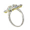 Bague 58 Bague de fiançailles Art déco en platine et or jaune 18K, diamants et saphirs 58 Facettes 21316-0744