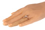 Bague 57 Bague de fiançailles Belle Époque en or jaune 18K, platine et diamants 58 Facettes 21345-0169