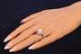 Bague 50 Bague Art déco belge en platine avec diamants et perle de culture 58 Facettes 22132-0317