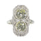 Bague 51 Art déco - Bague en or blanc 18K et diamants (env. 2,70 ct) 58 Facettes 22193-0036