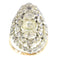 Bague 58 Bague victorienne en or rouge 14K et argent, 53 diamants taille rose 58 Facettes 23073-0137