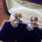 Boucles d'oreilles Boucles d’oreilles pendantes vintage en or rouge 18K et diamants 58 Facettes 23111-0113
