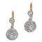 Boucles d'oreilles Boucles d’oreilles pendantes vintage en or rouge 18K et diamants 58 Facettes 23111-0113