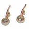 Boucles d'oreilles Boucles d’oreilles pendantes vintage en or rouge 18K et diamants 58 Facettes 23111-0113