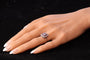 Bague 54 Bague Art déco - Bague en platine avec diamants et rubis 58 Facettes 23249-0100