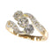 Bague 56 Bague Belle Époque Art déco en or 14K et platine avec diamants 58 Facettes 24029-0362