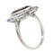 Bague 54 Bague Art déco en platine, saphirs et diamants 58 Facettes 23271-0609