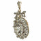 Pendentif Pendentif-broche victorien en or rouge 18k, argent et diamants 58 Facettes 23304-0153