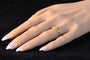 Bague 65 Bague ancienne georgienne en or jaune 18K, vers 1780 58 Facettes 24121-0303