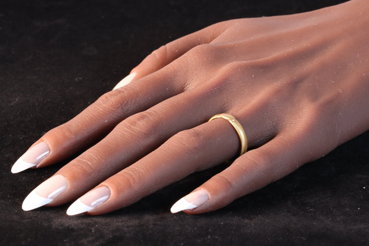 Bague 61 Alliance ancienne - Bague en or jaune 18K, vers 1700 58 Facettes 24121-0302
